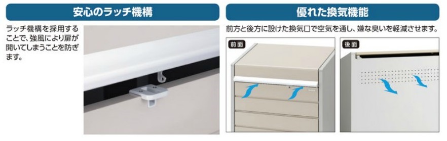 イナバ物置 ダストボックス・ミニ DBN-147M (メッシュ床